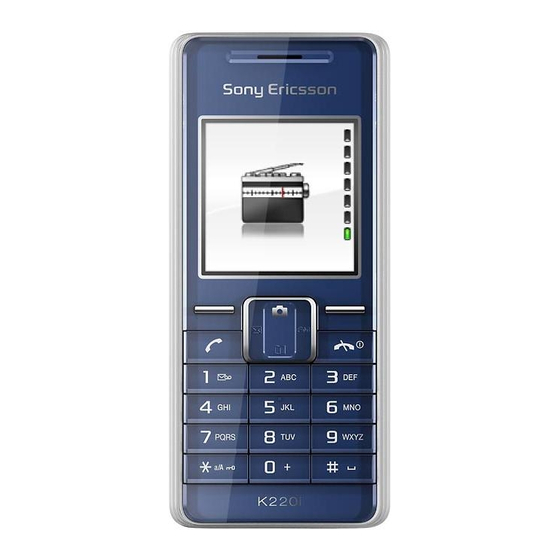 Sony Ericsson K220 User Manual