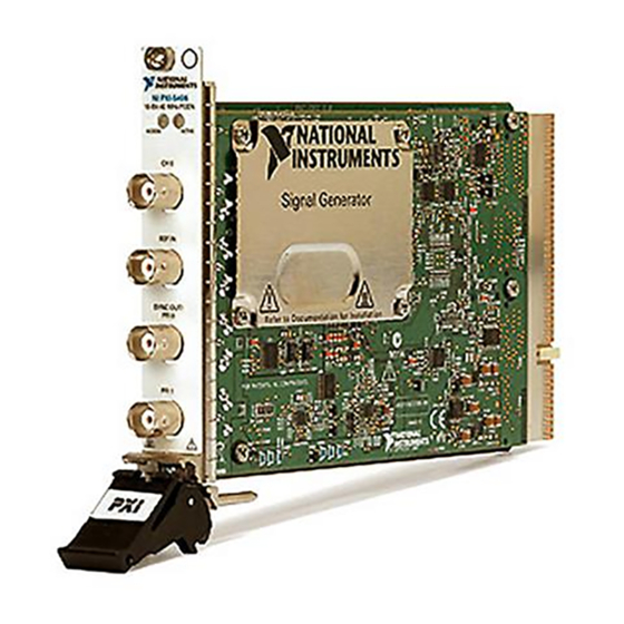 National Instruments NI 5402 Getting Started Manual