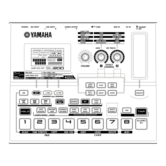 Yamaha SU200 Manuals
