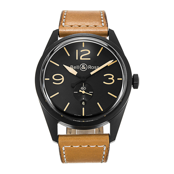 Bell & Ross Vintage BR 123 Technical Notes