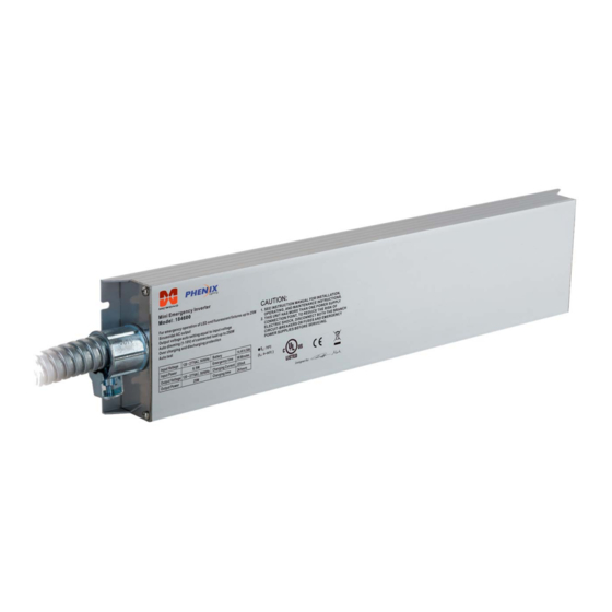 Phenix McWong LEM-INV-036-U-V1 Quick Start Manual