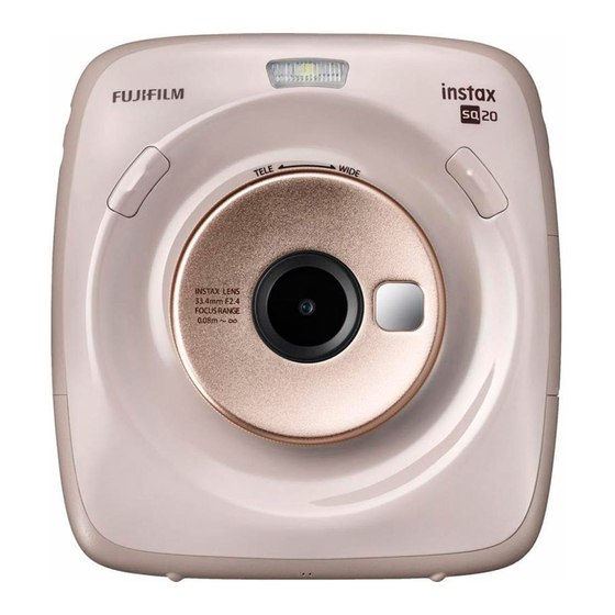 FujiFilm Instax Square SQ20 Users Manual, Trouble Shooting, Safety Precautions