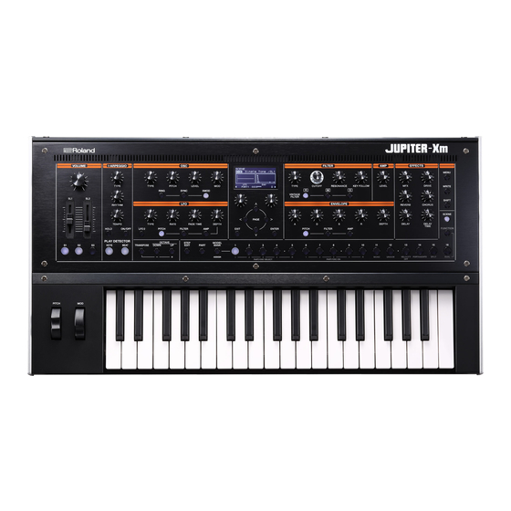 Roland Jupiter-Xm Reference Manual