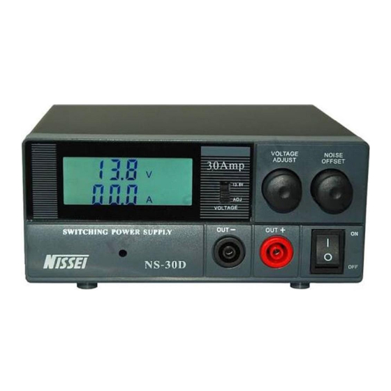 Nissei NS-30D Instruction Manual