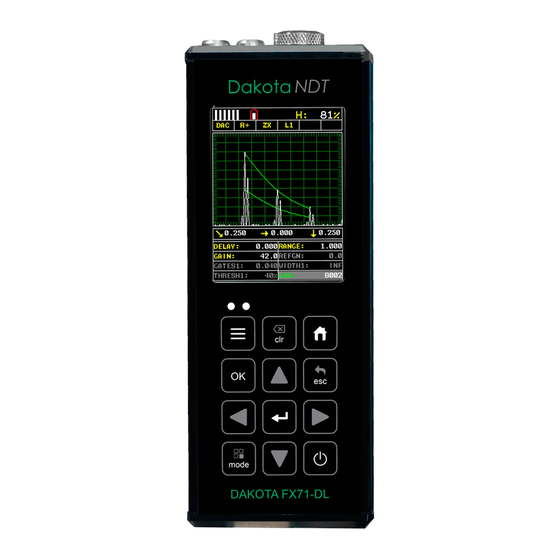 DAKOTA ULTRASONICS FX70 Series Operation Manual
