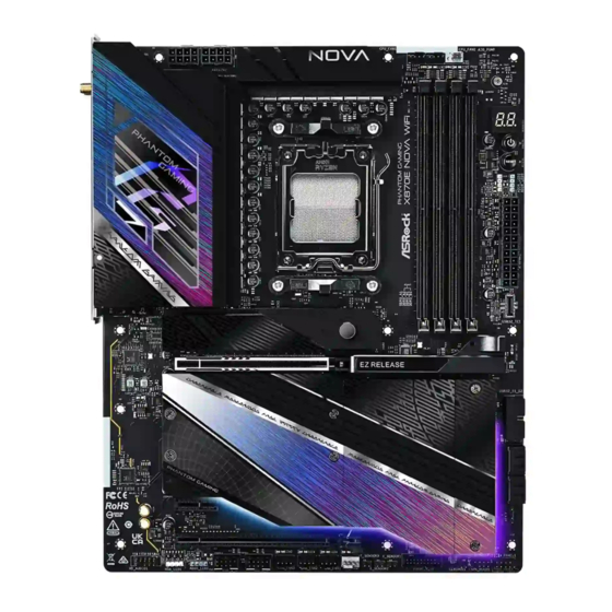 ASROCK PHANTOM GAMING X870E NOVA WiFi User Manual