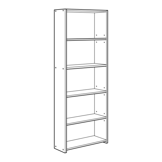 IKEA FLÄRKE BOOKCASE 23X67" Instructions