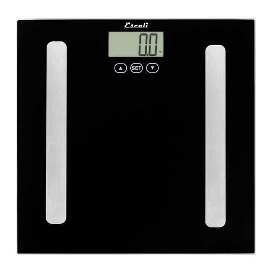 Escali BF180 User Manual