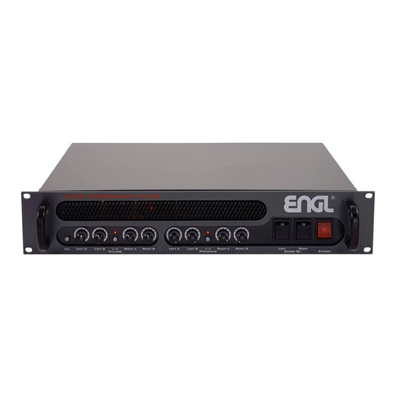 Engl e840 Operator's Manual
