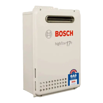 Bosch highflow 17e Installation & Operation Manual