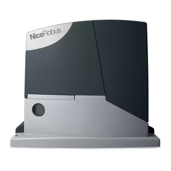 Nice ROBUS RB400 Instructions And Warnings For Installation And Use
