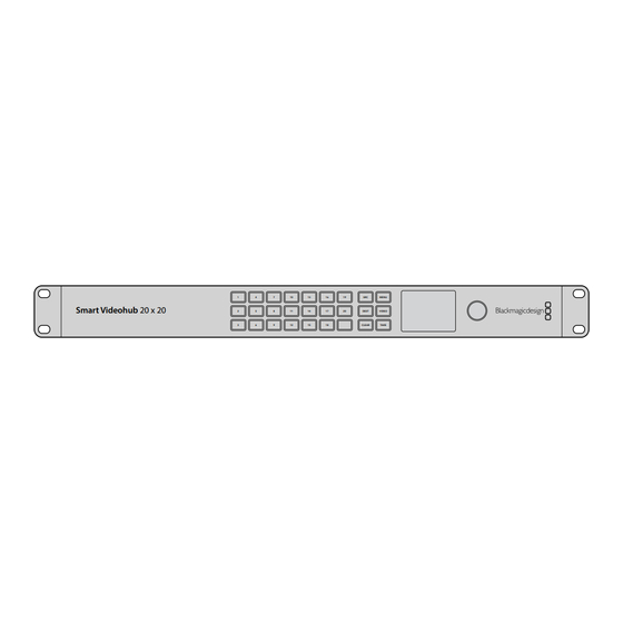 Blackmagicdesign Videohub Installation And Operation Manual