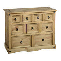 Seconique Corona 4+3+2 Drawer Merchant Chest Assembly Instructions Manual