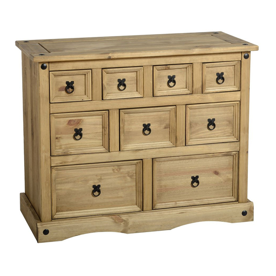 Seconique Corona 4+3+2 Drawer Merchant Chest Assembly Instructions Manual