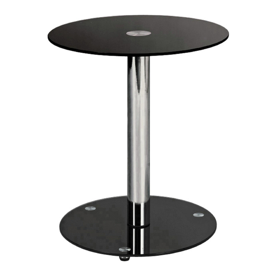 Argos Home Matrix Round Glass Lamp Table Assembly Instructions Manual