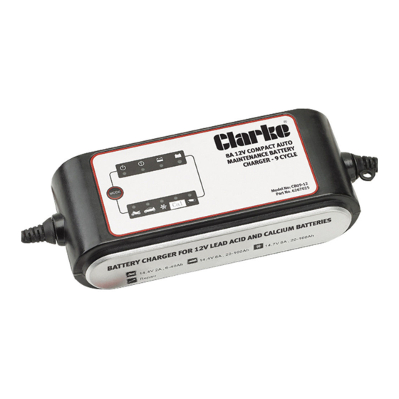 Clarke CBO9-12 Operation & Maintenance Instructions Manual