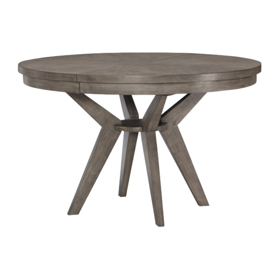 Legacy Classic Furniture ROUND TO OVAL PEDESTAL TABLE 9740-521 Assembly Instructions