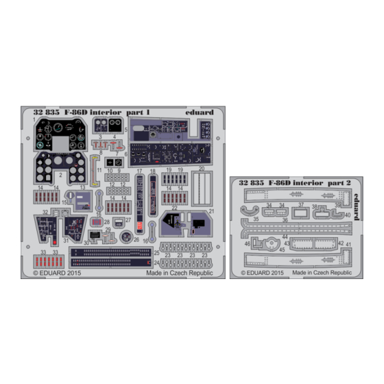 Eduard F-86D interior S.A. Manual