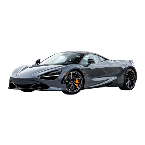 McLaren Super Series Owner's Handbook Manual