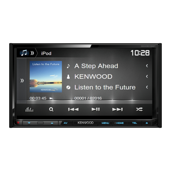 Kenwood DDX4016DAB Instruction Manual