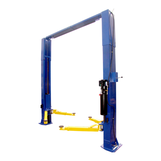 User Manuals: Titan Lifts HD2P-11000ACX 2-Post Lift