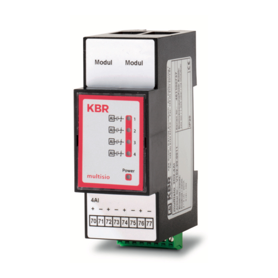 KBR multisio D2-4AI-2 User Manual