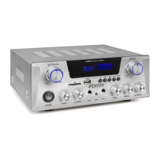 Fenton AV430 Instruction Manual