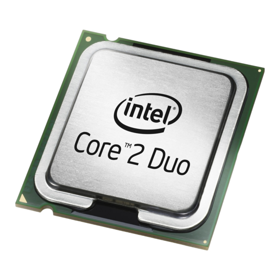 Intel Core 2 Duo User Manual