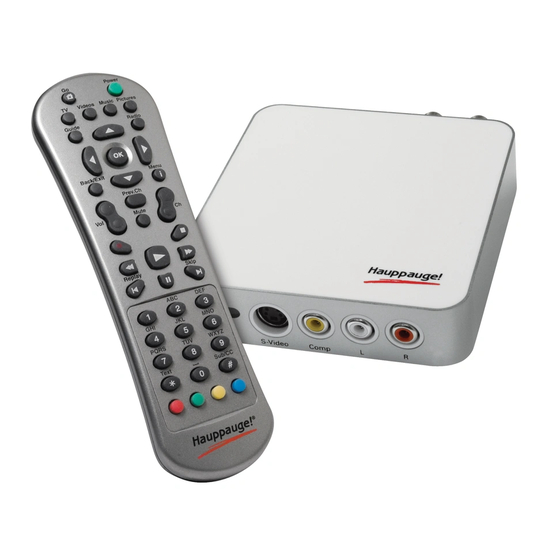 Hauppauge WinTV-HVR-1950 Quick Installation Manual