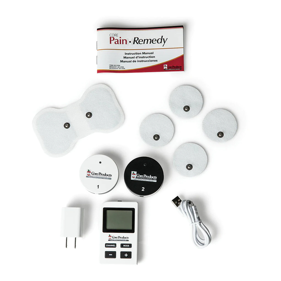 Core Products Pain Remedy Plus Instruction Manual