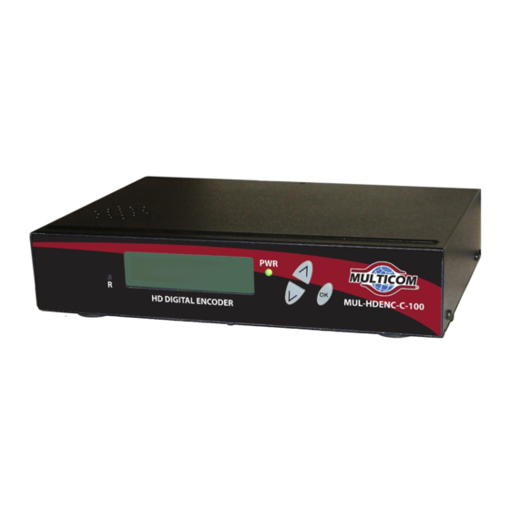 MULTICOM MUL-HDENC-C-100-NA User Manual