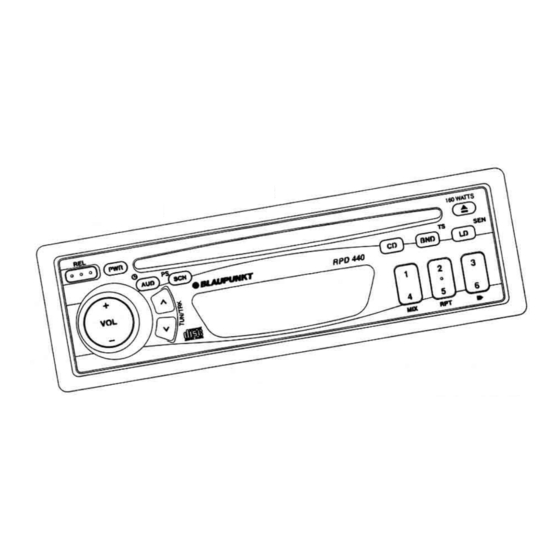 Blaupunkt RPD 440 User Manual