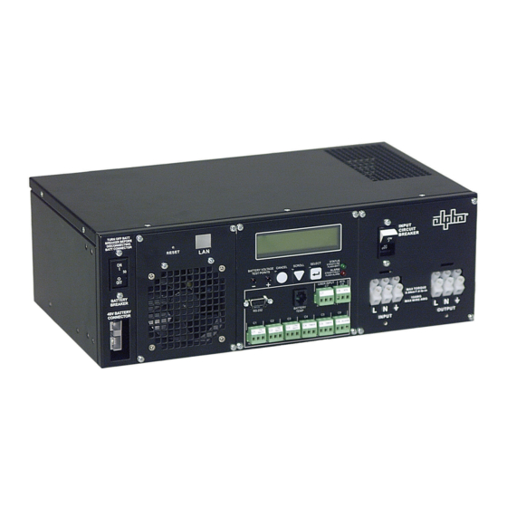 Alpha Technologies FXM1100 Operator's Manual
