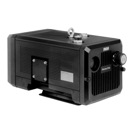 Rietschle PICO DLT Series Operating Instructions Manual