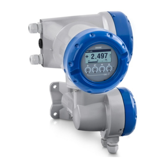 KROHNE MFC 400 Supplementary Instructions Manual
