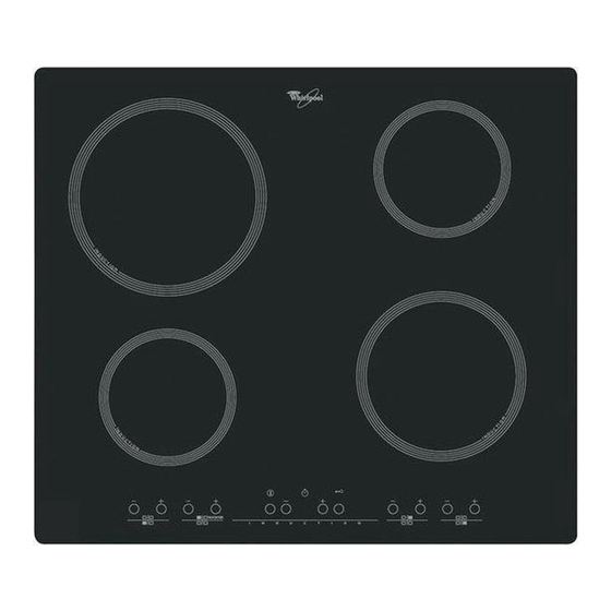 Whirlpool ACM 702 Induction Hob Stove Manuals
