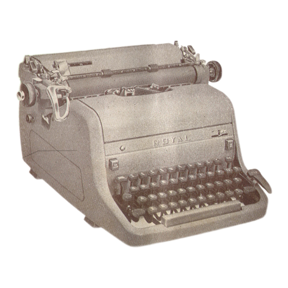 Royal HH Vintage Typewriter Manuals