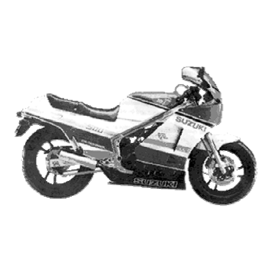 Suzuki rg500 Service Manual