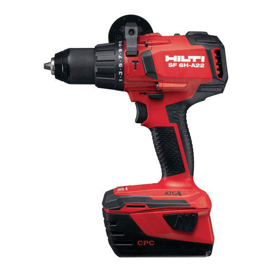 Hilti SF 6H-A22 Manual