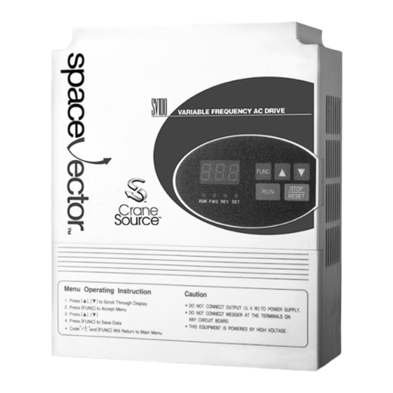 Crane Source Space Vector SV100 Installation, Programming & Service Manual