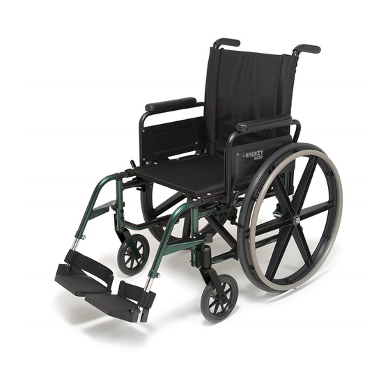 Sunrise Medical Breezy 600 Series User Instruction Manual & Warranty