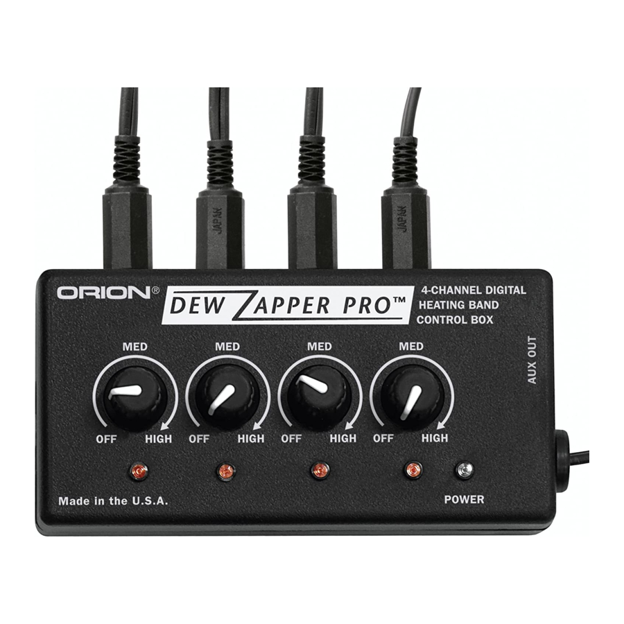 Orion Dew Zapper Pro Manual
