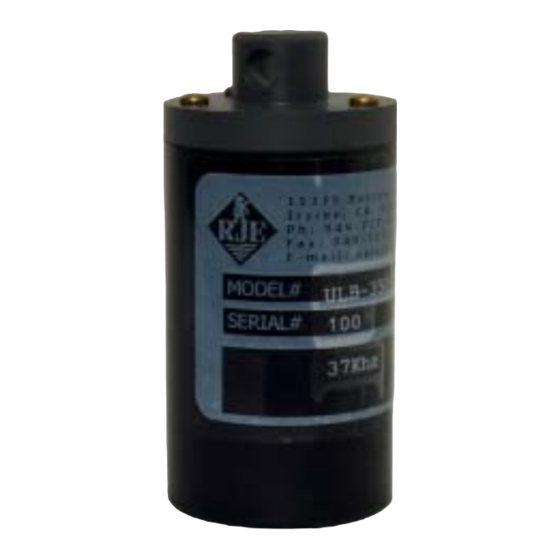 RJE ULB-350 Series Technical Manual