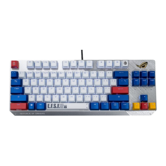 Asus ROD STRIX SCOPE TKL GUNDAM LTD Quick Start Manual