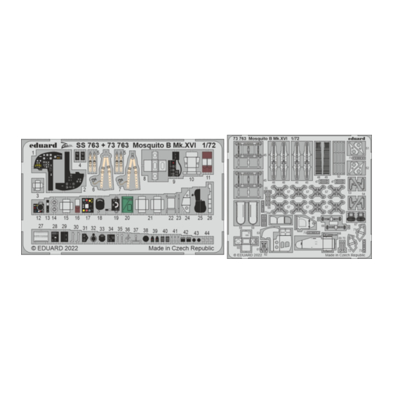 Eduard Mosquito B Mk.XVI Assembly Instructions