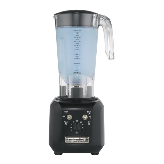 Hamilton Beach Commercial Tango HBH450-UK Operation Manual