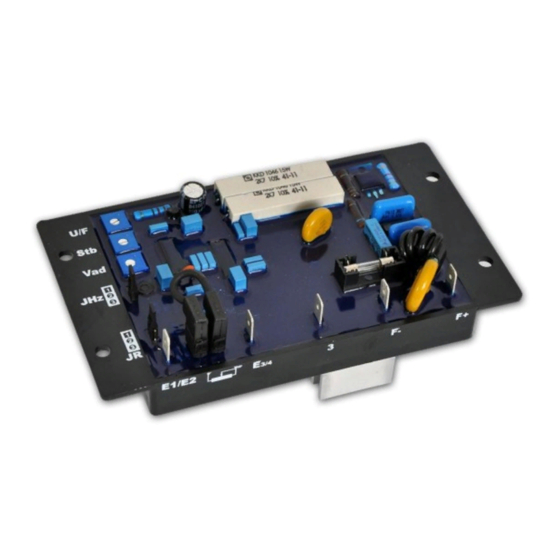 WEG AVR-A-OPT-03 Installation, Operation And Maintenance Manual