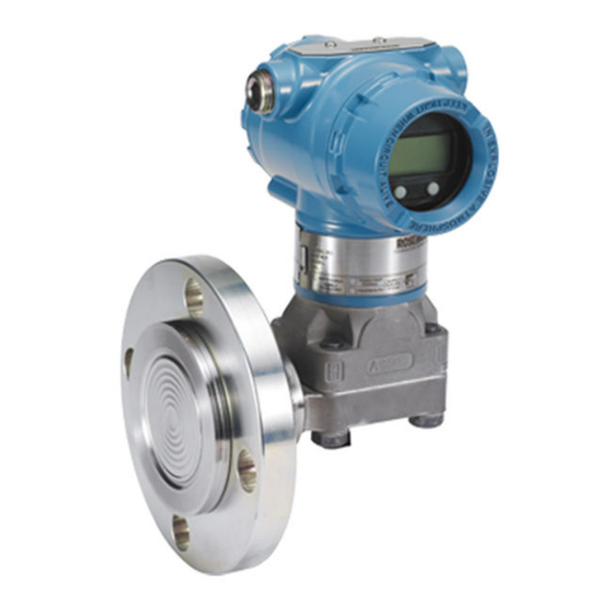 Emerson Rosemount 3051 Series Quick Start Manual