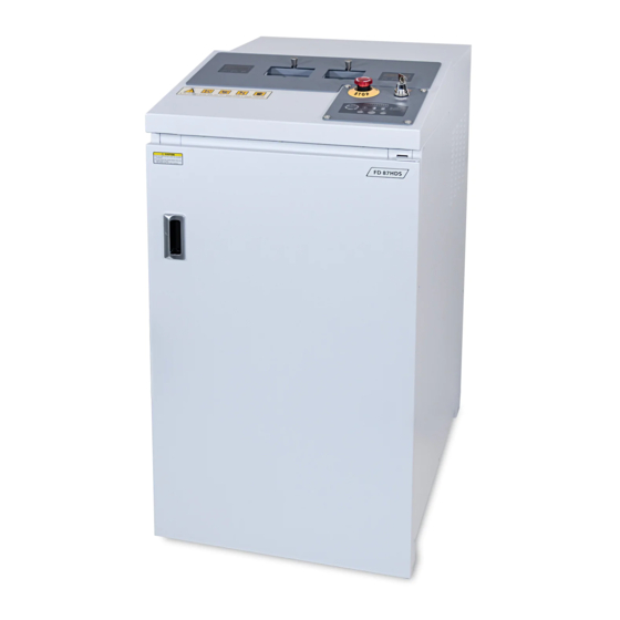 Formax FD 87HDS Operator, Maintenance And Parts Manual