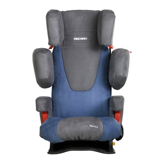RECARO START 2.0 Instructions For Use Manual